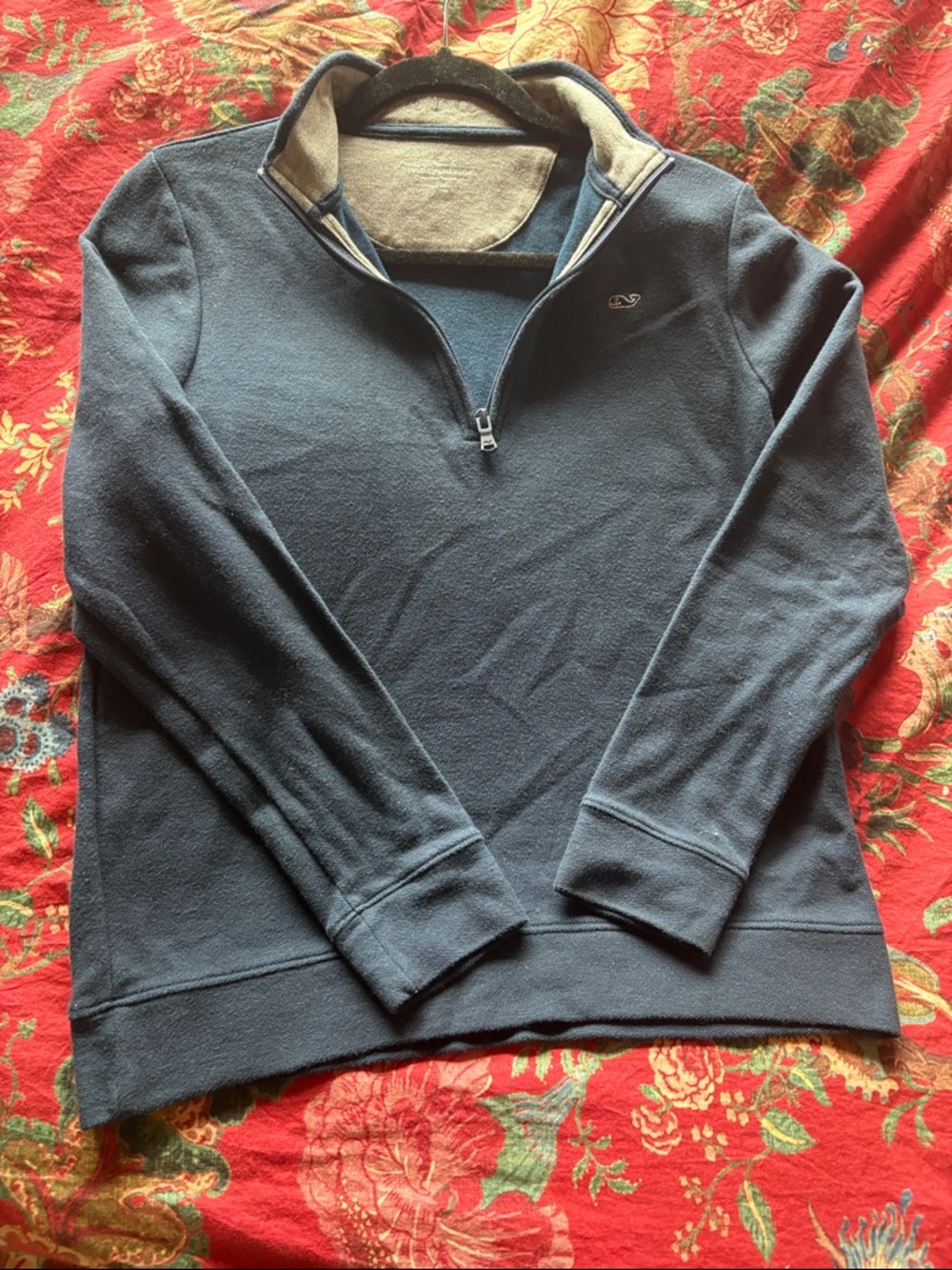 Women’s Navy Quarter-Zip Pullover Sweater